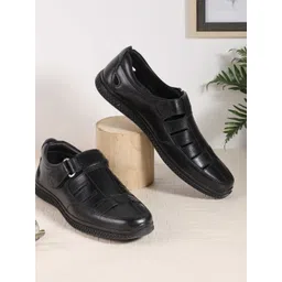 Metro Men Leather Shoe-Style Sandals-picture-28