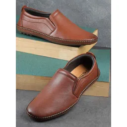 Metro Men Leather Slip-On Sneakers-picture-15