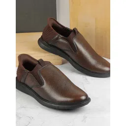 Metro Men Leather Slip-On Sneakers-picture-31