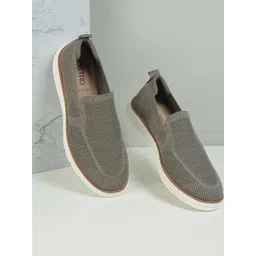 Metro Men Perforations Suede Slip-On Sneakers-picture-27