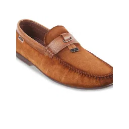 Metro Men Round Toe Leather Driving Shoes-picture-22