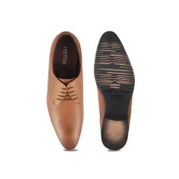 Metro Men Tan Brown Formal Derbys image 5