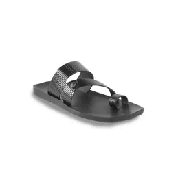Metro Men Textured Leather Comfort Sandals-picture-26