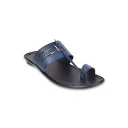 Metro Men Textured Leather Comfort Sandals-picture-18