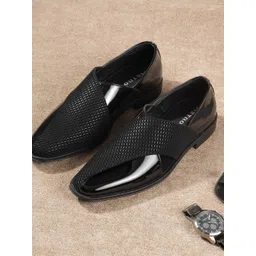 Metro Men Textured Loafers-picture-22