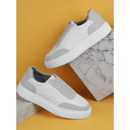 Metro Men Textured Slip-On Sneakers-picture-42