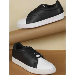 Metro Men's Black & White Casual Sneakers-picture-32