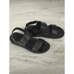 Metro Men's Black Back Strap Sandals-picture-22