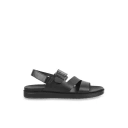 Metro Men's Black Back Strap Sandals-picture-41