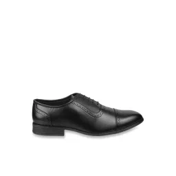 Metro Men's Black Brogue Shoes-picture-30