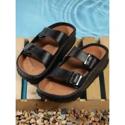 Metro Men's Black Casual Sandals-picture-47