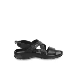 Metro Men's Black Cross Strap Sandals-picture-44