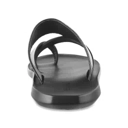 Metro Men's Black Cross Strap Sandals image 5