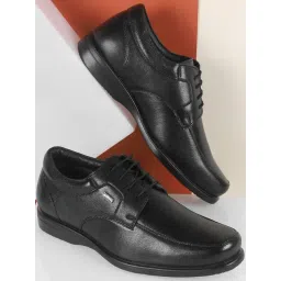 Metro Men's Black Derby Shoes-picture-15