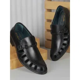 Metro Men's Black Fisherman Sandals-picture-17