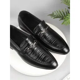 Metro Men's Black Formal Loafers-picture-47