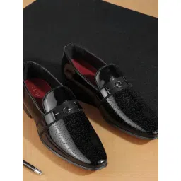 Metro Men's Black Formal Loafers-picture-31