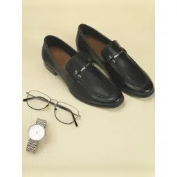 Metro Men's Black Mocassins-picture-10