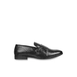 Metro Men's Black Monk Shoes-picture-12