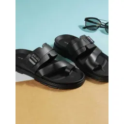 Metro Men's Black Toe Ring Sandals-picture-10