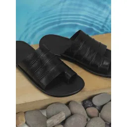 Metro Men's Black Toe Ring Sandals-picture-35