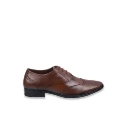 Metro Men's Brown Brogue Shoes-picture-10