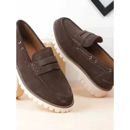 Metro Men's Brown Loafers-picture-39