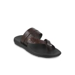 Metro Men's Brown Toe Ring Sandals-picture-31