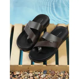 Metro Men's Brown Toe Ring Sandals-picture-36