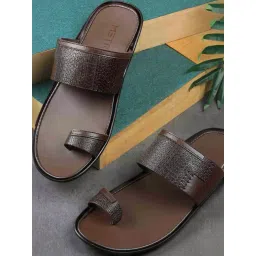Metro Men's Brown Toe Ring Sandals-picture-15