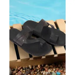 Metro Men's Brown Toe Ring Sandals-picture-22