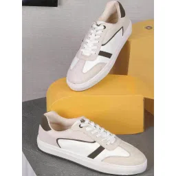 Metro Men's Off White Casual Sneakers image 1