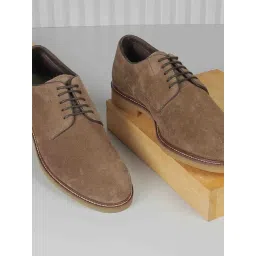 Metro Men's Olive Derby Shoes-picture-12