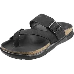 metro Mens Suede Black Slippers (Size (7 UK (41 EU))-picture-22