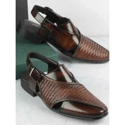 Metro Men's Tan Back Strap Sandals-picture-13