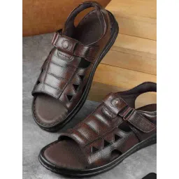 Metro Men's Tan Back Strap Sandals-picture-23