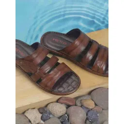 Metro Men's Tan Casual Sandals-image-49