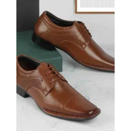 Metro Men's Tan Derby Shoes-picture-37