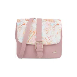 Metro Pink Printed Medium Sling Handbag-picture-29