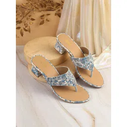 Metro Printed Block Pumps with Bows-picture-24