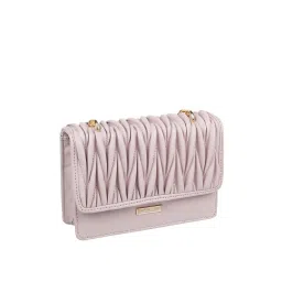 Metro Purple Quilted Medium Sling Handbag image 5