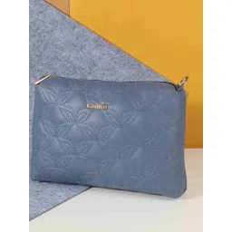 Metro Purple Textured Medium Sling Handbag-picture-14