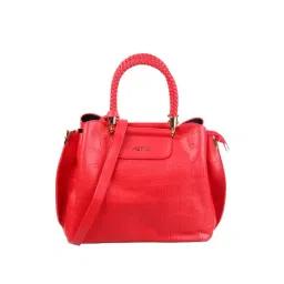 Metro Red Textured Medium Handbag-picture-46