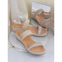 Metro Textured Comfort Peep Toes with Bows-picture-13