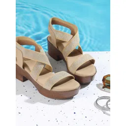 Metro Women Backstrap Block Heels Sandals-picture-19