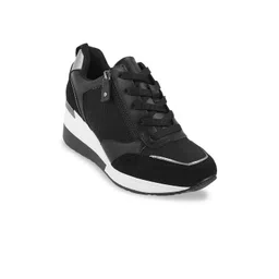 Metro Women Black High-Top Sneakers-picture-15