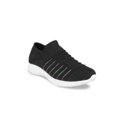 Metro Women Black Solid Slip-On Sneakers-picture-37