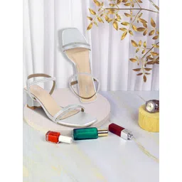 Metro Women Embellished Kitten Mules-image-46