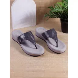 Metro Women  Embellished Open Toe Flats-picture-11