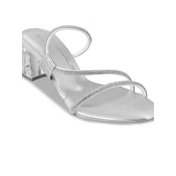 Metro Women Embellished Party Block Heel Gladiators Heels-image-44